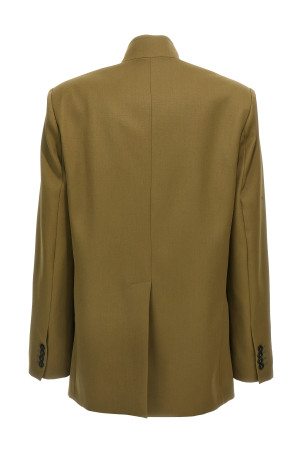 Блейзер з довгими плечовими ременями Зелений THE ATTICO 251WCG00084081