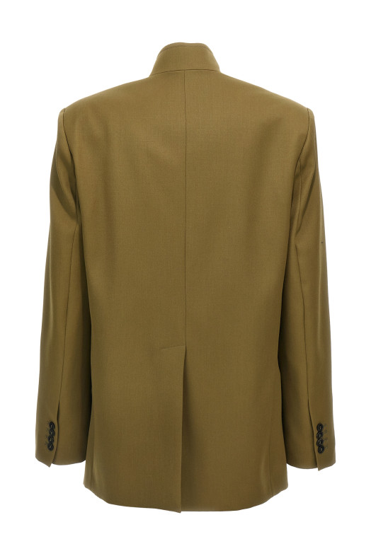 Maxi shoulder strap blazer Green