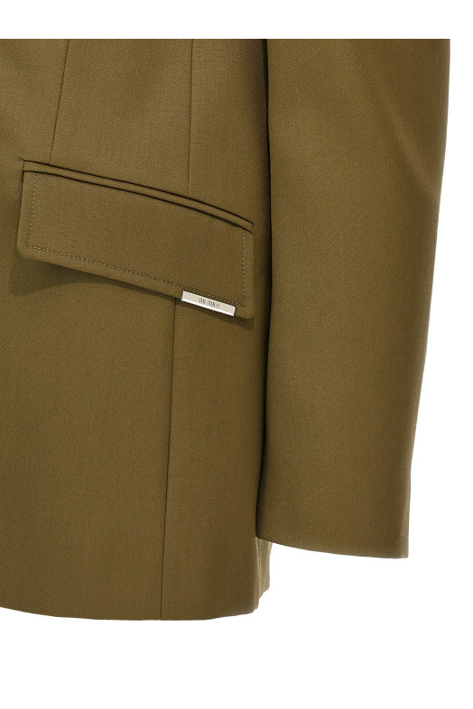 Maxi shoulder strap blazer Green