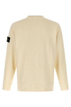 Logo badge sweatshirt Beige