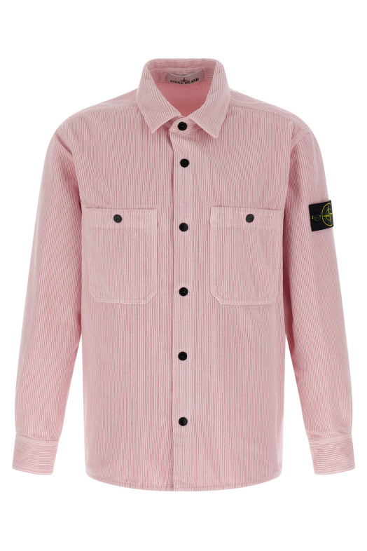 Velvet overshirt Pink