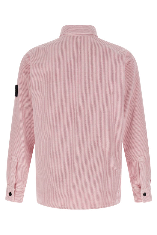 Velvet overshirt Pink