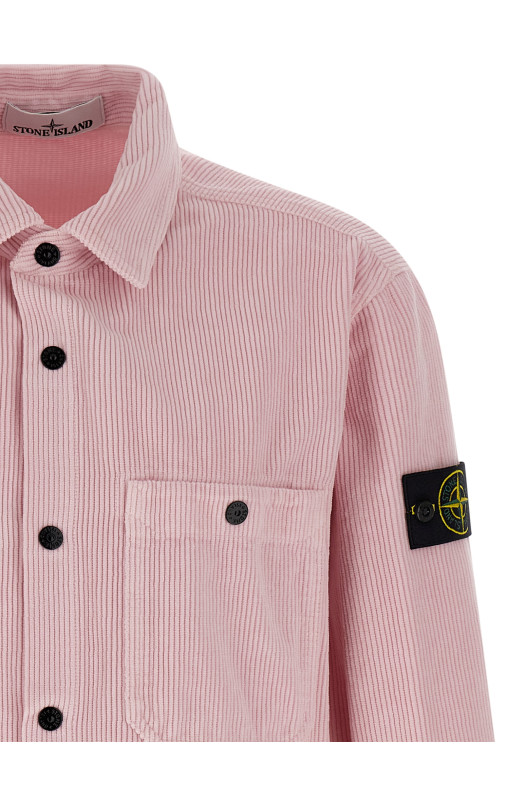Velvet overshirt Pink
