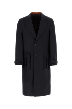 Dark blue wool blend coat Multicolor ETRO (1C5037936)
