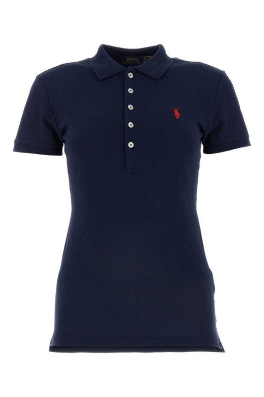 Midnight blue stretch piquet polo shirt POLO RALPH LAUREN (211870245)
