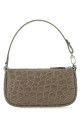 Dove grey leather mini Rachel handbag Brown BY FAR (21PFMIRAMUDCCESMA)