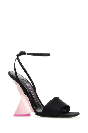 Black satin Cheope sandals THE ATTICO (236WS513E091)