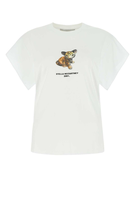 White cotton t-shirt STELLA McCARTNEY (6021463SPW67)