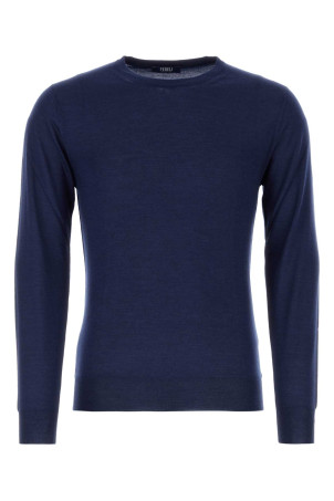 Blue cashmere blend sweater FEDELI (6UI07119)