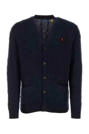 Navy blue cotton cardigan POLO RALPH LAUREN (710890548)