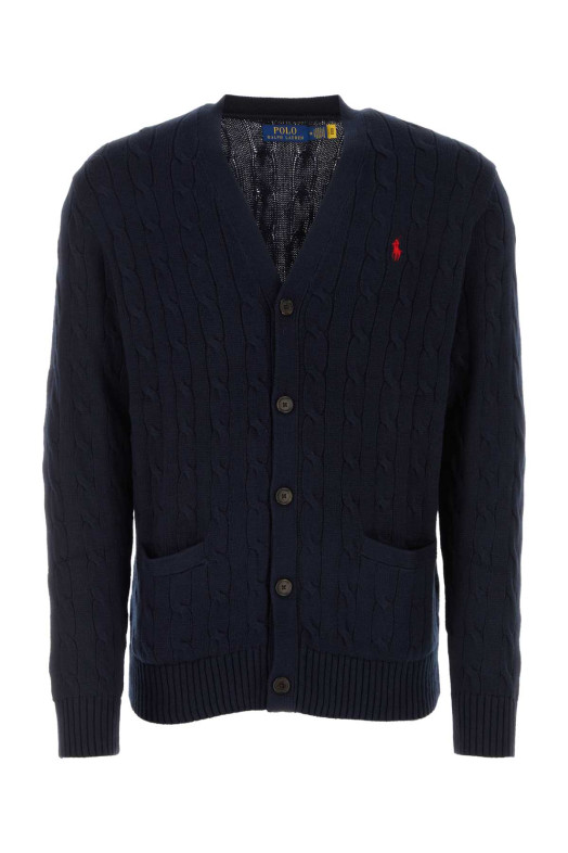 Navy blue cotton cardigan POLO RALPH LAUREN (710890548)