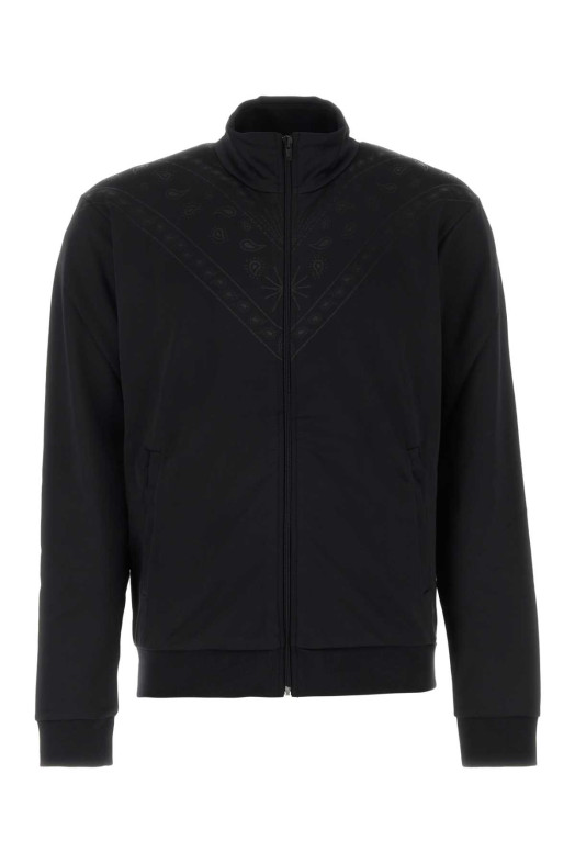 Black polyester blend sweatshirt MARCELO BURLON (CMBD007F23JER001)