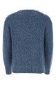 Melange blue wool Shaggy sweater Blue HARMONY (CWO016HKW038)