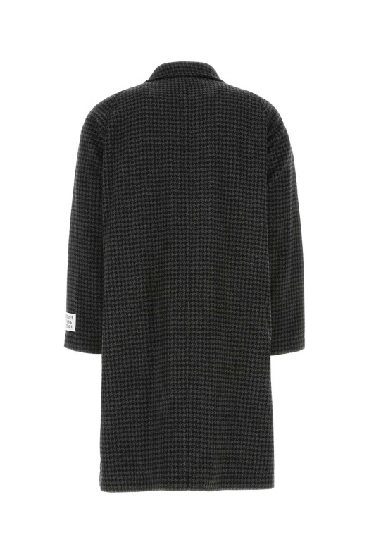Embroidered wool blend coat ETUDES (DISTANCEHOUNDSTOOTH)