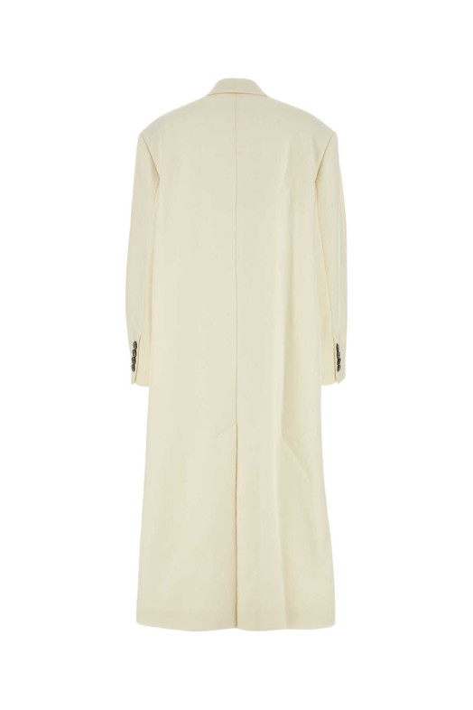 Ivory wool blend oversize coat White AMI (FCO317WV0016)