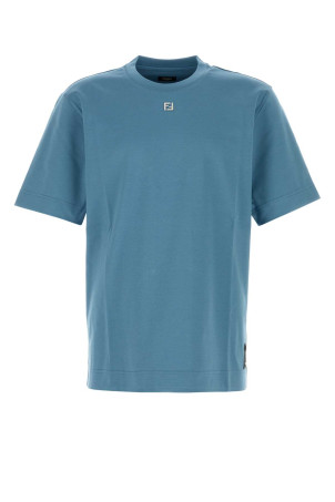 Air force blue cotton t-shirt FENDI (FY0936ARYY)