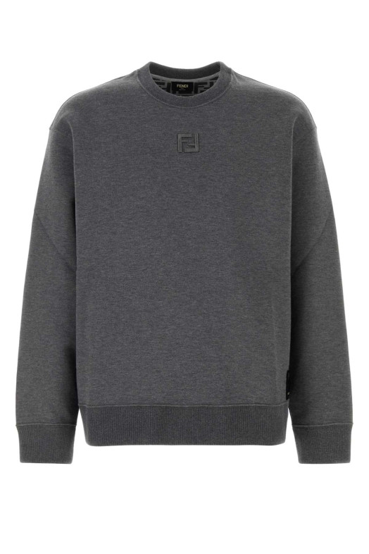Dark grey cotton sweatshirt FENDI (FY3938ATL9)
