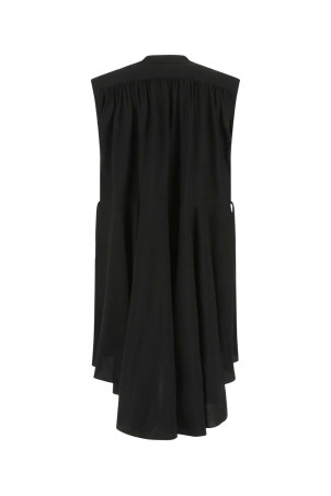 Black viscose blend oversize dress QUIRA (Q506VS)