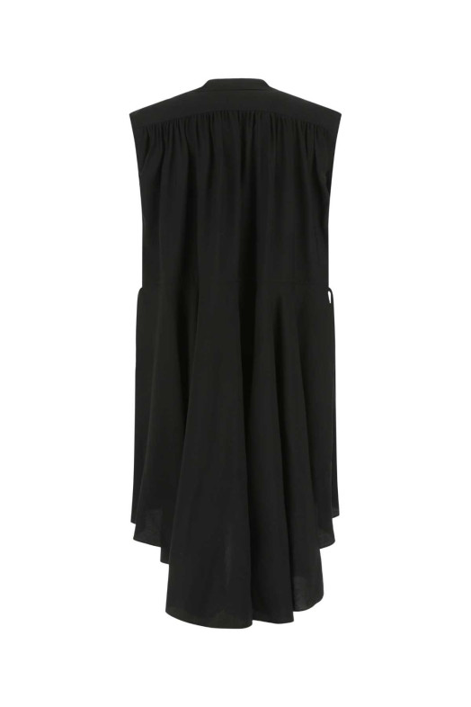 Black viscose blend oversize dress QUIRA (Q506VS)