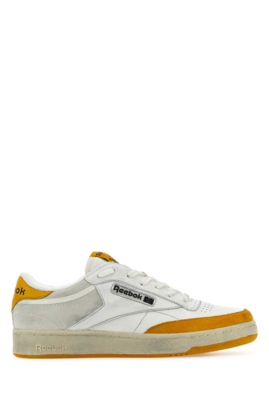 Two-tone leather and suede Club C sneakers REEBOK (RMIA011C99LEA005)