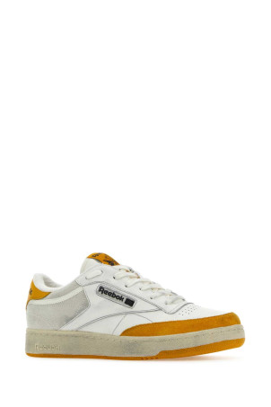 Two-tone leather and suede Club C sneakers REEBOK (RMIA011C99LEA005)