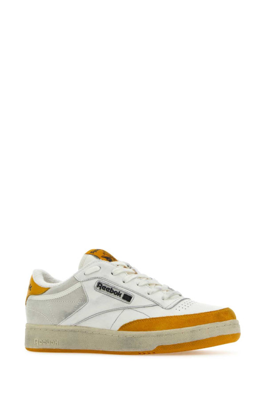 Two-tone leather and suede Club C sneakers REEBOK (RMIA011C99LEA005)