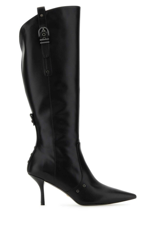 Black leather Maverick 75 boots Black STUART WEITZMAN (SF921)