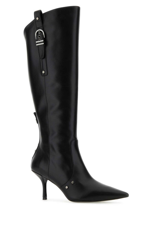 Black leather Maverick 75 boots Black STUART WEITZMAN (SF921)