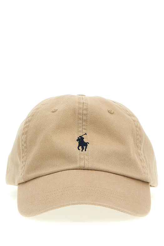 Кепка с вышитым логотипом Бежевая POLO RALPH LAUREN 710548524005