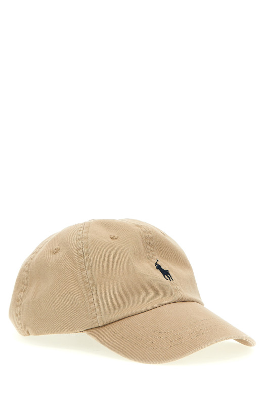 Кепка с вышитым логотипом Бежевая POLO RALPH LAUREN 710548524005