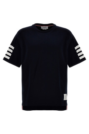 '4 Bar' T-shirt Blue