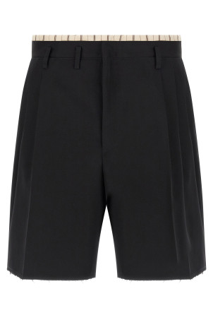 Lining insert bermuda shorts Black