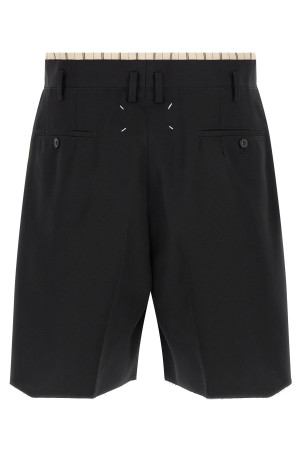 Lining insert bermuda shorts Black