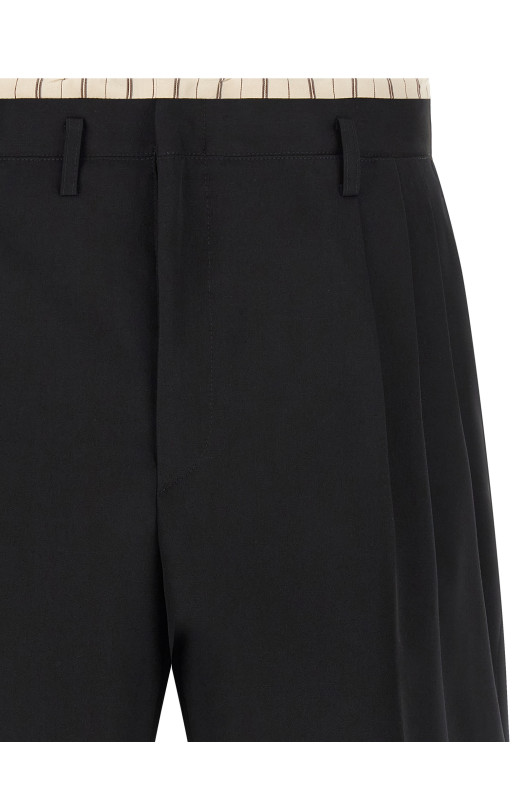 Вставка на подкладке бермуды Черный MAISON MARGIELA S50MU0093M35693900