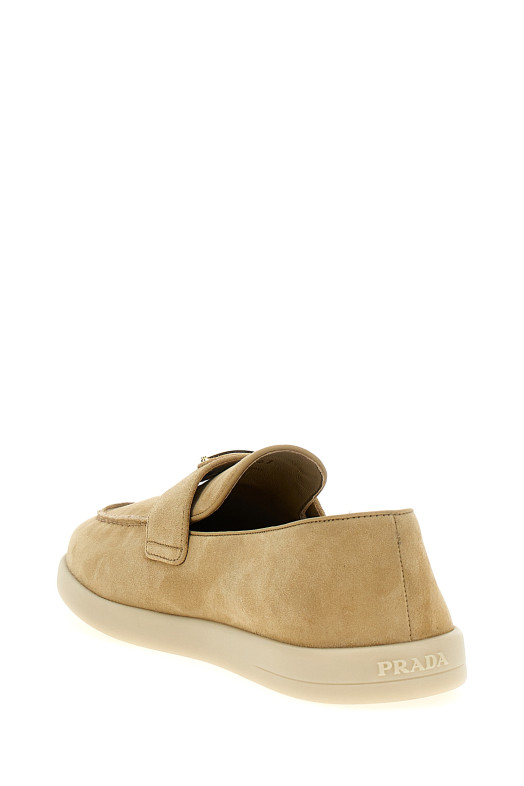 Logo loafers Beige