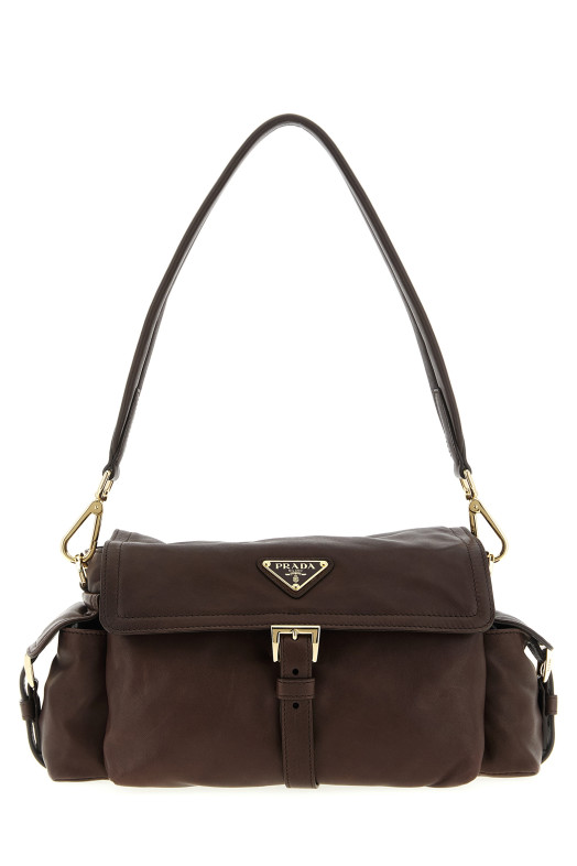 'Prada Explore' medium shoulder bag Brown