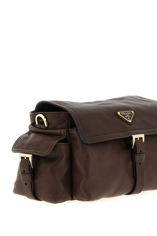 'Prada Explore' medium shoulder bag Brown