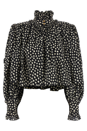 Макси-топ с бретелями Черно-серый CHLOÉ CH26SHT90300915