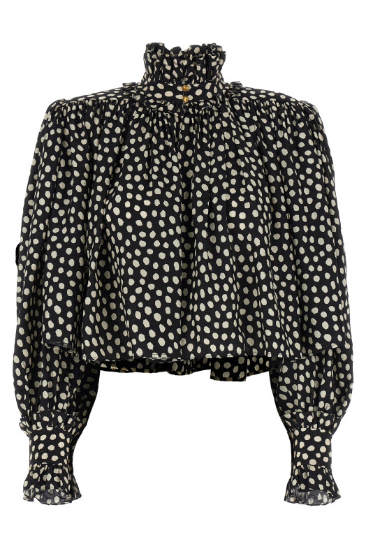 Макси-топ с бретелями Черно-серый CHLOÉ CH26SHT90300915