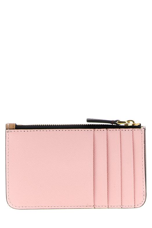 Кожаный держатель для карт Saffiano Multicolor MARNI PFMO0025U7LV520ZP059