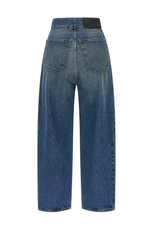 Джинсы с прямыми брючинами BLUE MM6 MAISON MARGIELA S52LA0235M30058965