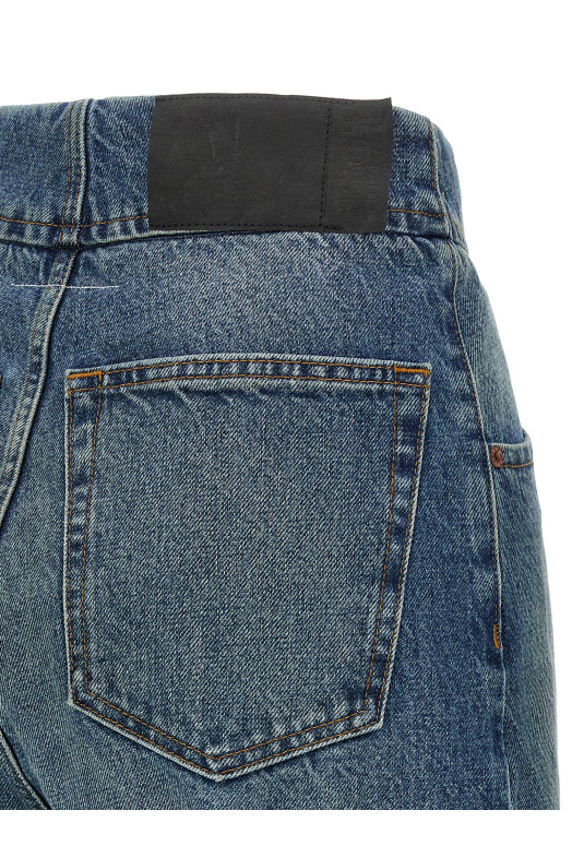 Джинсы с прямыми брючинами BLUE MM6 MAISON MARGIELA S52LA0235M30058965