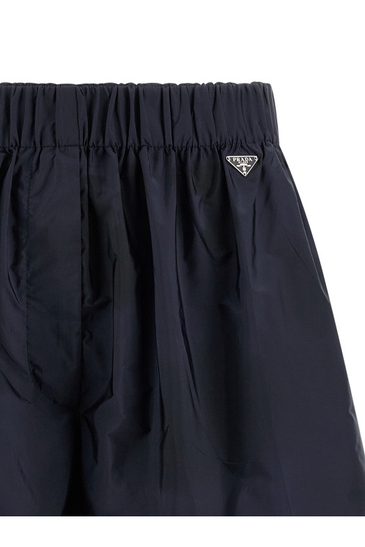 Шорты из нейлона Синие PRADA 22H941SOOO1WQ9F04WW
