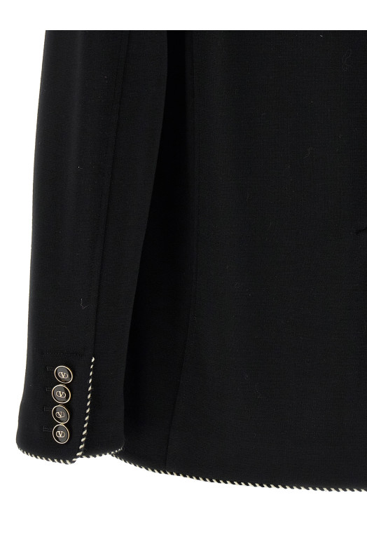 Однобортный блейзер Valentino Garavini Черный VALENTINO GARAVANI V3CEG76AWB0NO