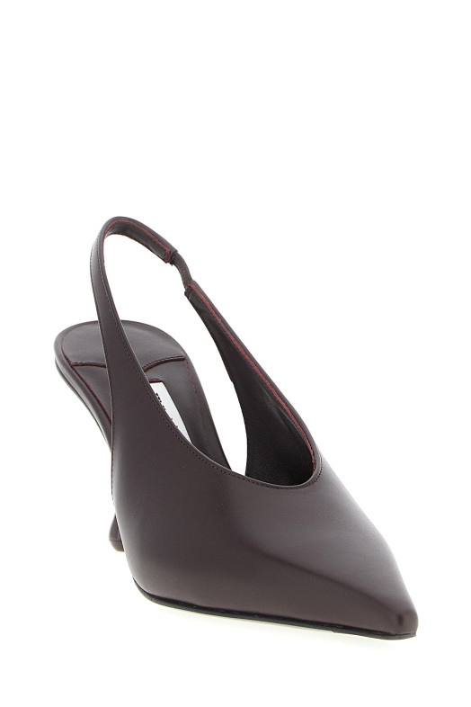 'Isa' slingback Bordeaux