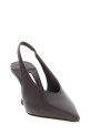 'Isa' slingback Bordeaux