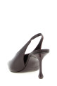 'Isa' slingback Bordeaux