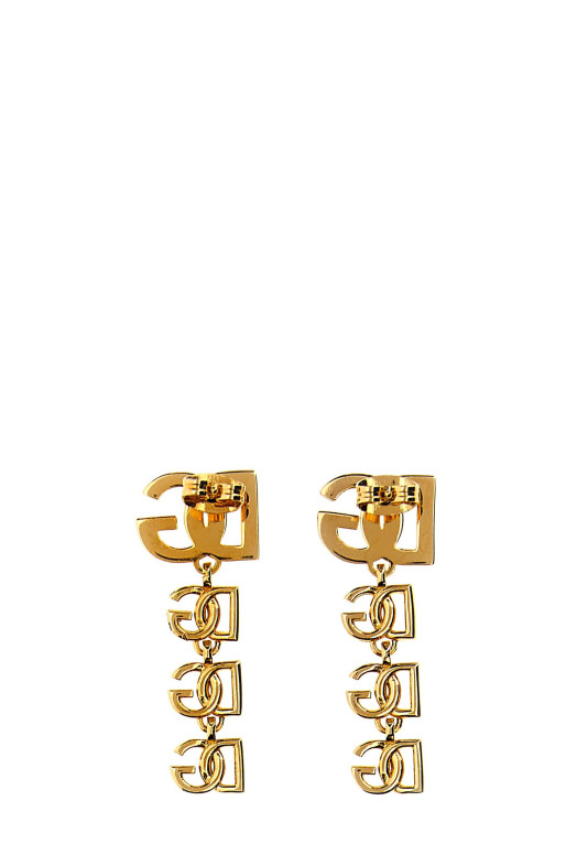Серьги с логотипом Золото DOLCE & GABBANA WEP6L8W1111ZOO00
