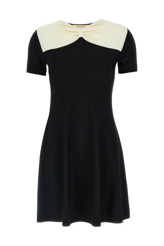 Платье с бантиком Valentino Garavani Черное B3KD14TA2P0NA