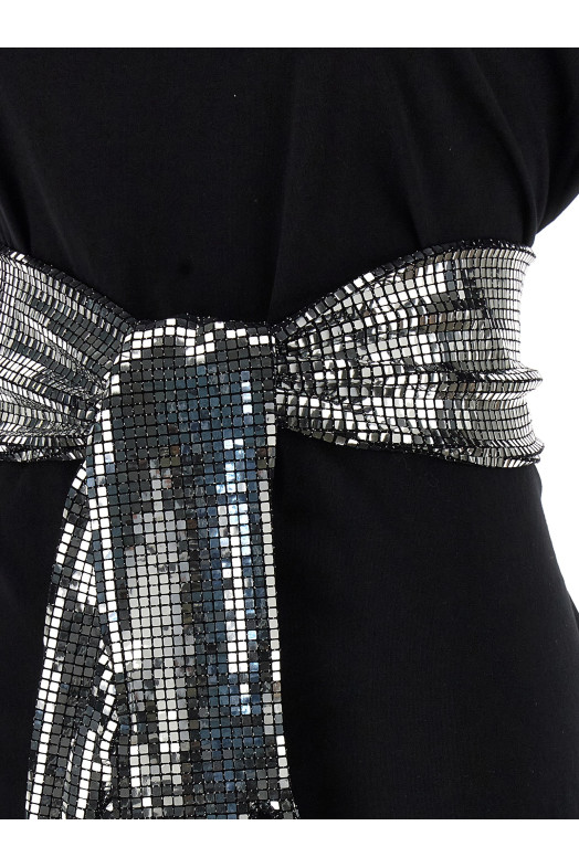 Перчатки с пайетками Футболка Черный MM6 MAISON MARGIELA S52GC0358M20170900